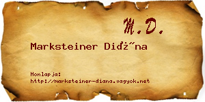 Marksteiner Diána névjegykártya